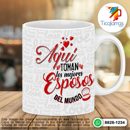 Tazas Personalizadas en Costa Rica Aquí toman los mejores Esposos