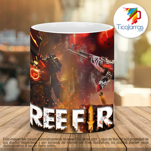 Tazas Personalizadas Free Fire