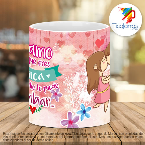 Tazas Personalizadas Te amo porque eres la única y eso nadie lo puede cambiar