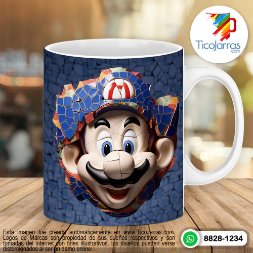 Tazas Personalizadas en Costa Rica Mario Bros 3D