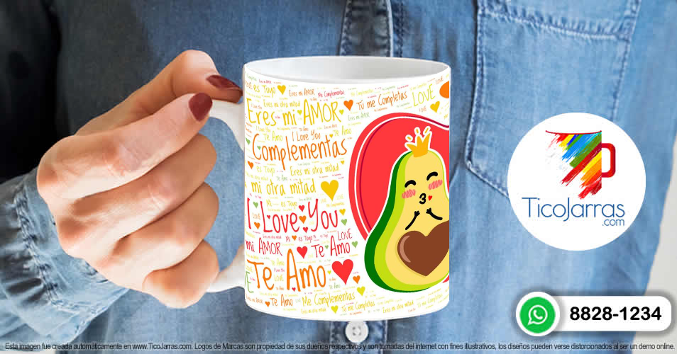 Artículos Personalizados I love you Aguacate, Avocado