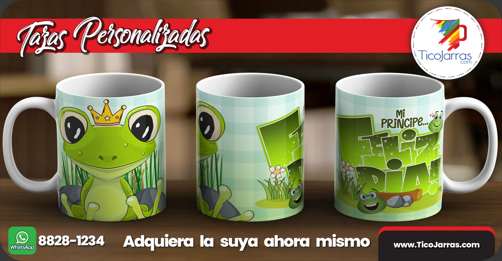 Tazas Personalizadas Mi principe, Feliz Día