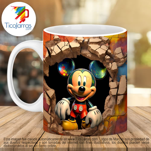 Jarras Personalizadas Mickey Mosue 3D