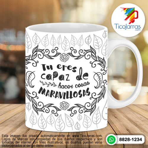 Diseños Personalizadas Tú eres capaz de hacer cosas maravillosas