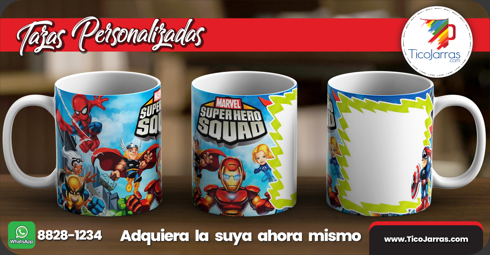 Tazas Personalizadas Super Hero Squad