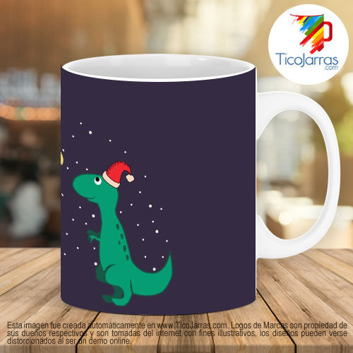 Diseños Personalizadas Santa Navidad Dinosaurios