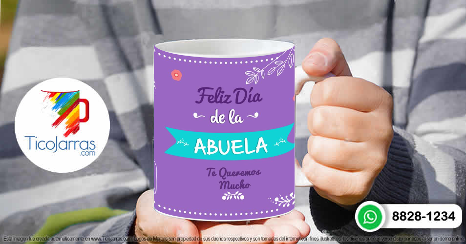 Tazas Personalizadas en Costa Rica Feliz día de la abuela con foto personalizada