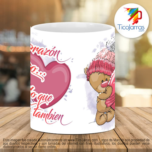 Tazas Personalizadas Mi corazón es tuyo y todo lo qué lo envuelve también