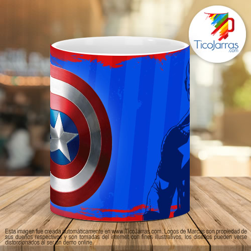 Tazas Personalizadas Capitan America