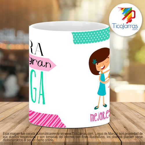 Tazas Personalizadas Pra una gran Amiga