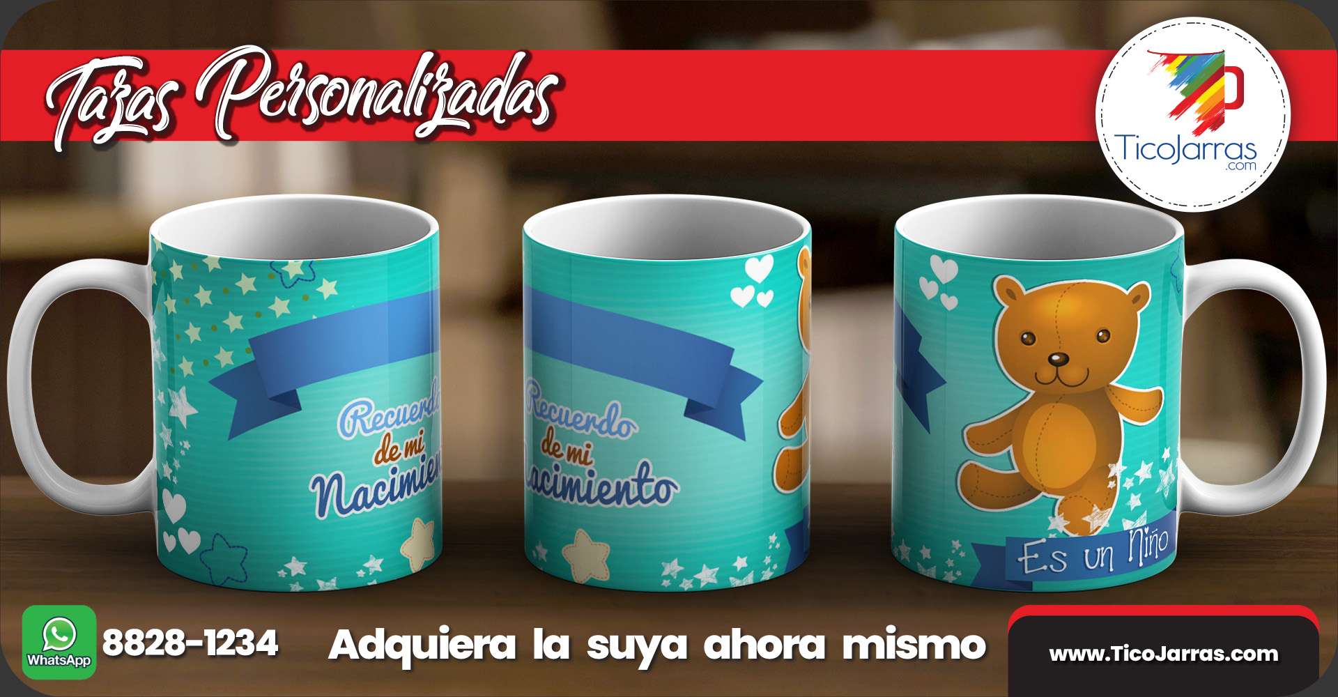 Tazas Personalizadas Recuerdo de mi Nacimiento