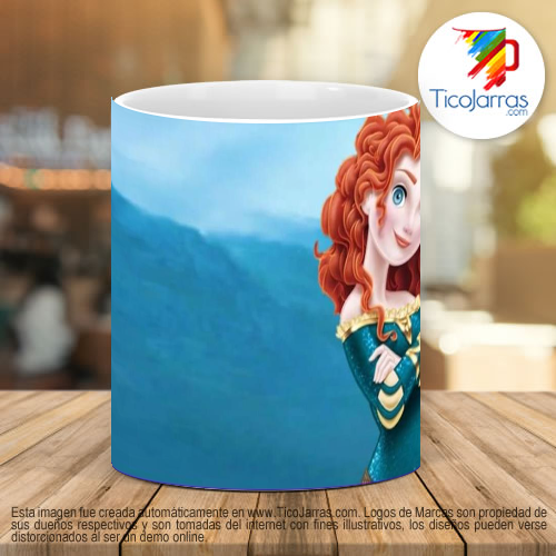 Tazas Personalizadas Princesa Merida