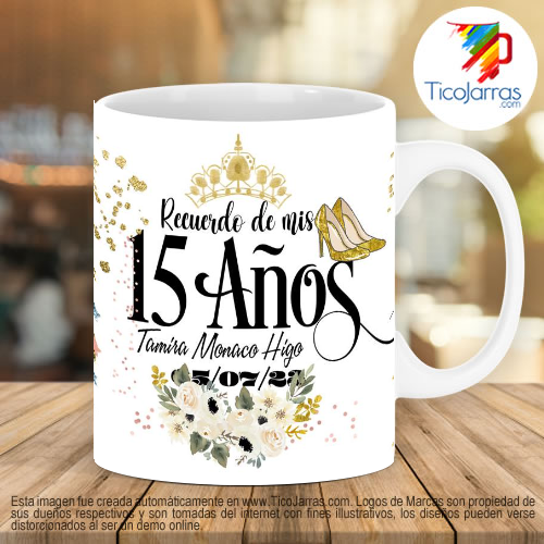 Diseños Personalizadas Recuerdo de 15 años, vestido negro