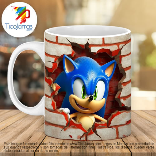 Jarras Personalizadas Sonic 3D