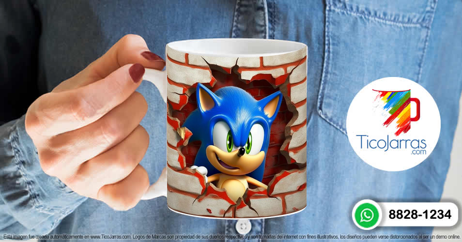 Artículos Personalizados Sonic 3D