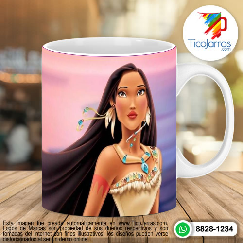 Tazas Personalizadas en Costa Rica Pocahontas