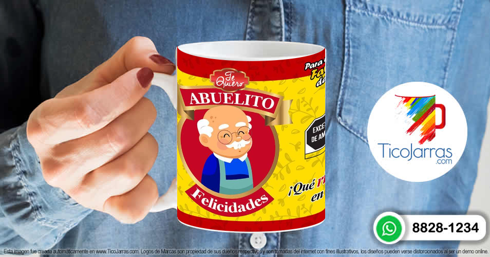 Tazas Personalizadas en Costa Rica Abuelito, el favorito de la Familia