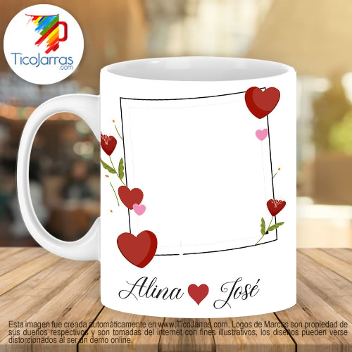 Tazas Personalizadas en Costa Rica Taza con foto y nombre personalizado Love you