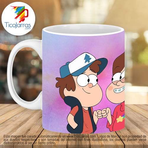 Jarras Personalizadas BFF - Dipper y Mabel Gravity Falls