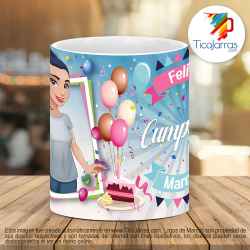 Tazas Personalizadas Feliz cumpleaños Mamá