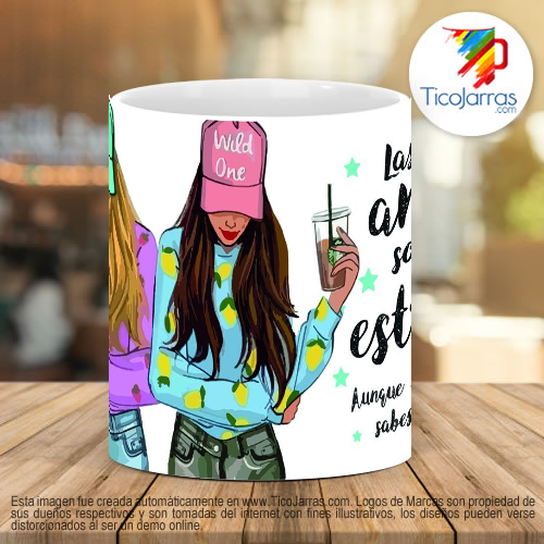 Tazas Personalizadas Las buenas amigas son como estrellas