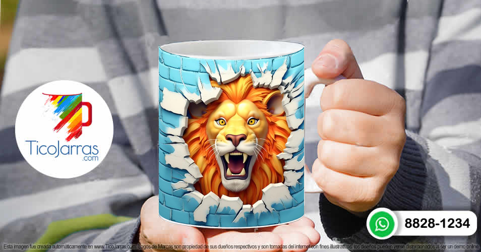 Tazas Personalizadas en Costa Rica León 3D