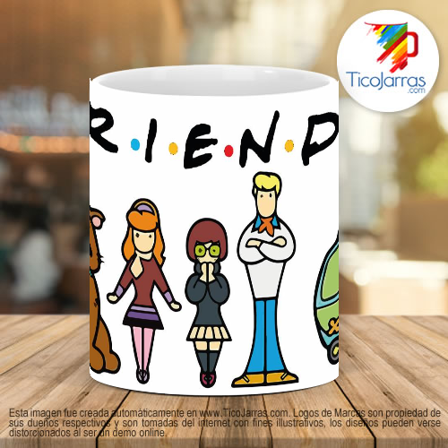 Tazas Personalizadas Friends Scooby Doo