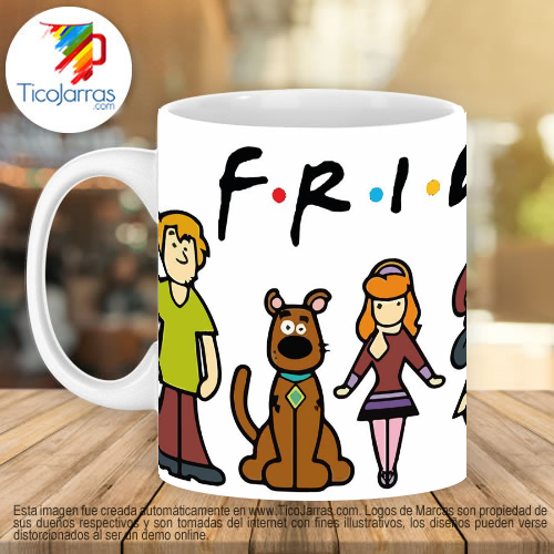 Jarras Personalizadas Friends Scooby Doo