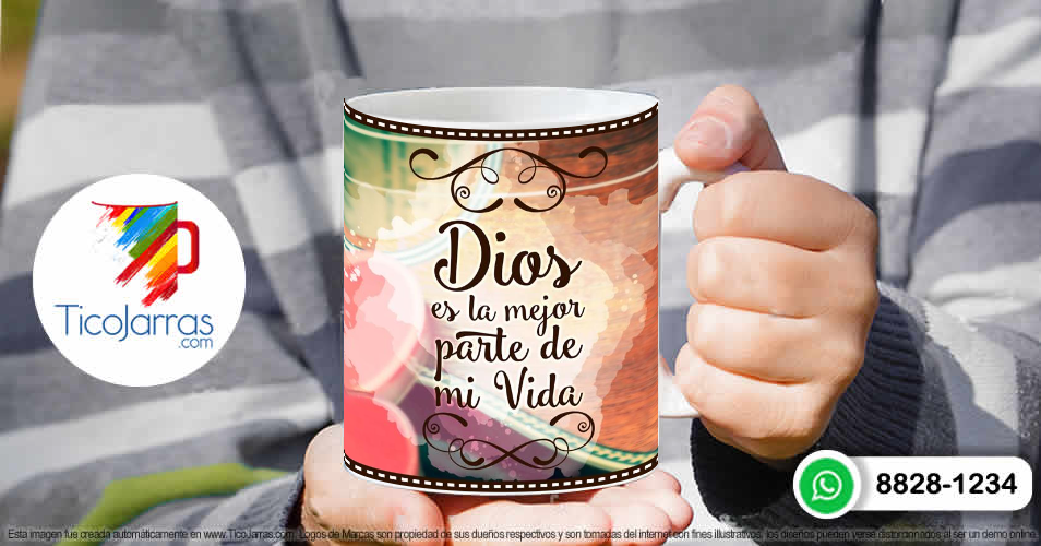 Tazas Personalizadas en Costa Rica Dios es la mejor parte de mi Vida