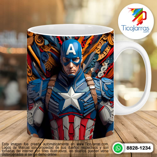 Diseños Personalizadas Capitan America 3D