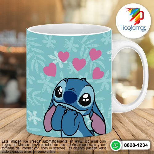 Te amo Stitch | Tazas personalizadas en Costa Rica