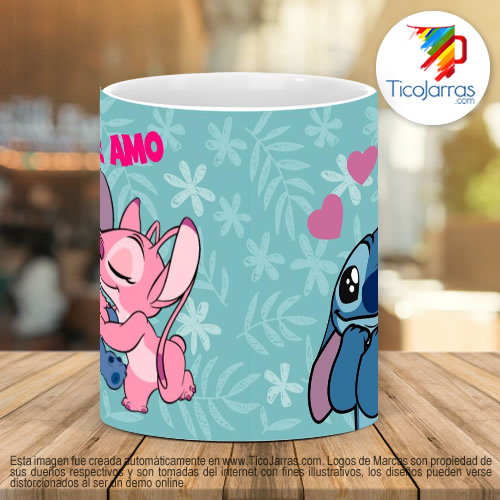 Te amo Stitch | Tazas personalizadas en Costa Rica