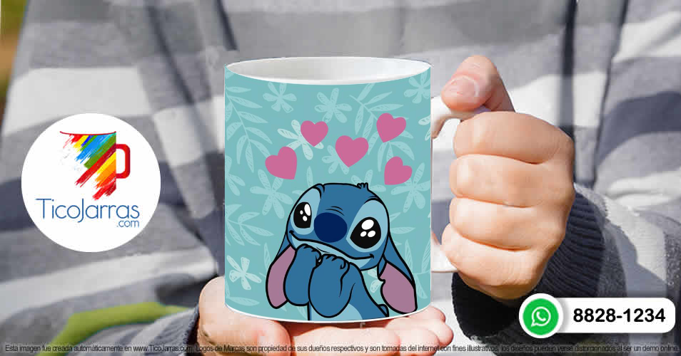 Tazas Personalizadas en Costa Rica Te amo Stitch