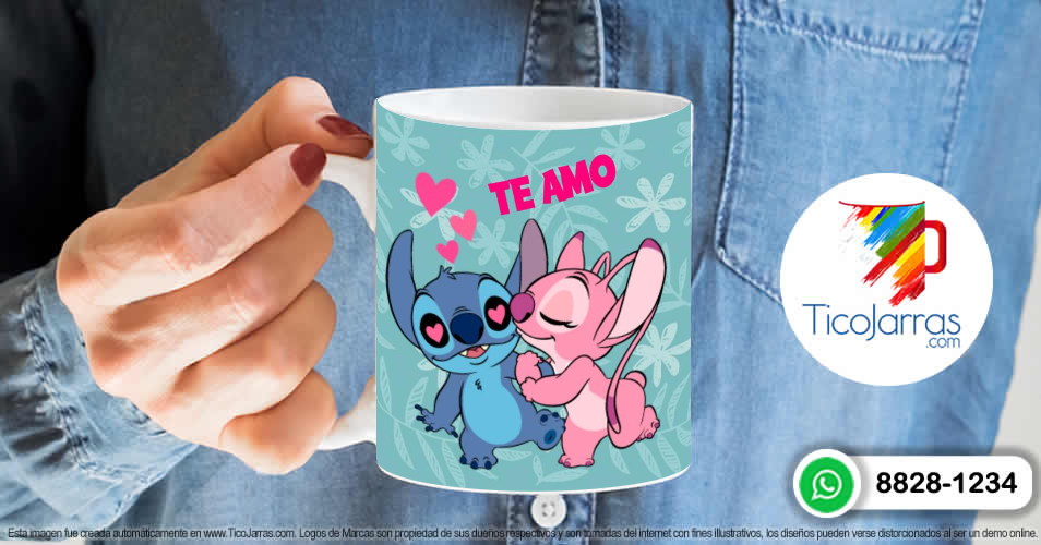 Artículos Personalizados Te amo Stitch