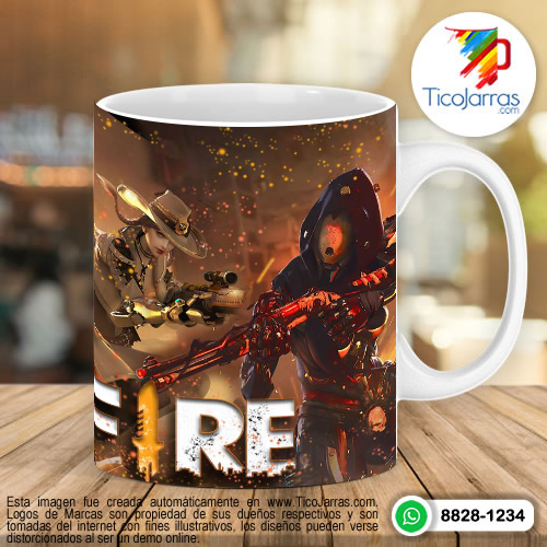 Tazas Personalizadas en Costa Rica Free Fire