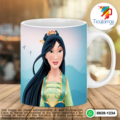 Diseños Personalizadas Taza de Mulan