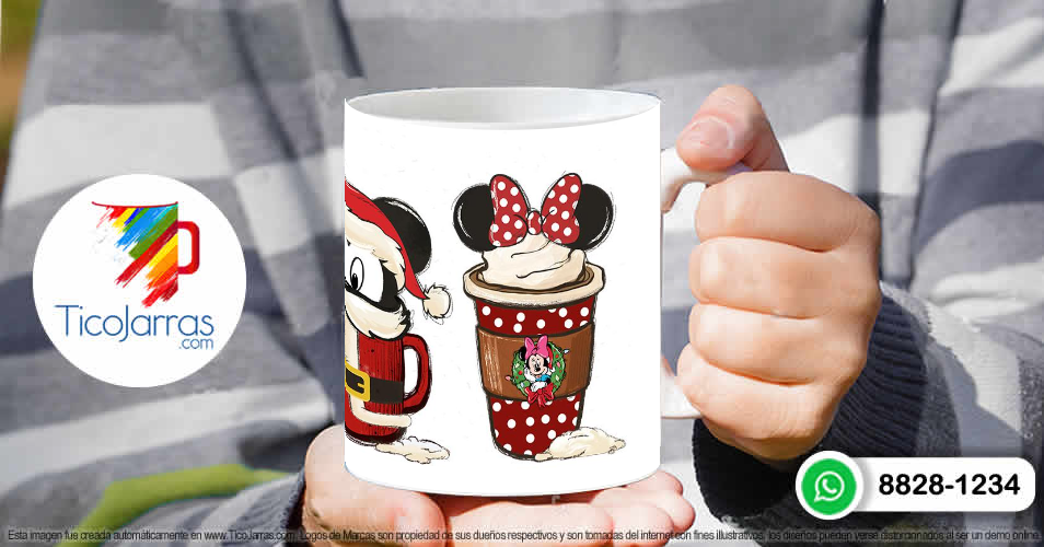 Tazas Personalizadas en Costa Rica Mickey Navidad