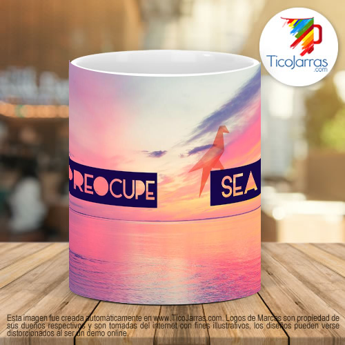 Tazas Personalizadas No se preocupe sea feliz