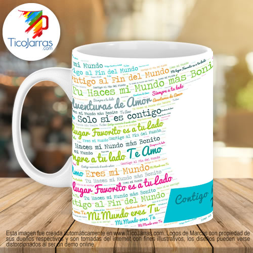 Jarras Personalizadas Aventuras de Amor con foto personalizada