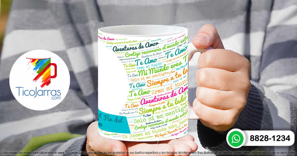 Tazas Personalizadas en Costa Rica Aventuras de Amor con foto personalizada