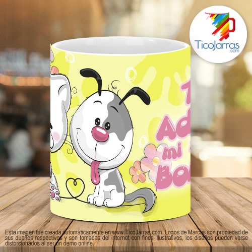 Tazas Personalizadas Te adoro mi amor bonito