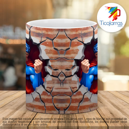 Tazas Personalizadas Superman 3D