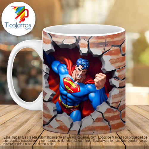 Jarras Personalizadas Superman 3D