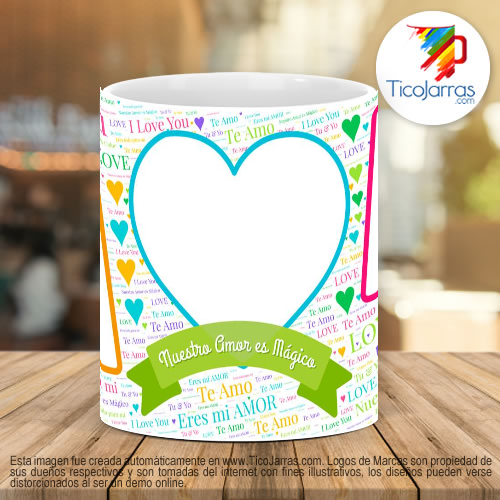 Tazas Personalizadas Taza Te amo con fotos personalizadas