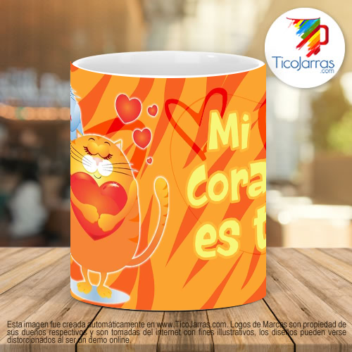 Tazas Personalizadas Mi corazón es tuyo