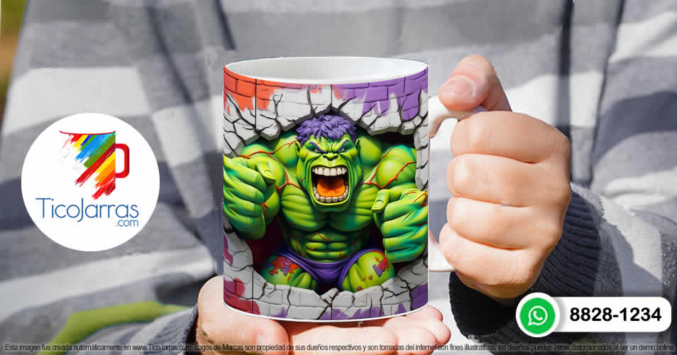 Tazas Personalizadas en Costa Rica Hulk 3D