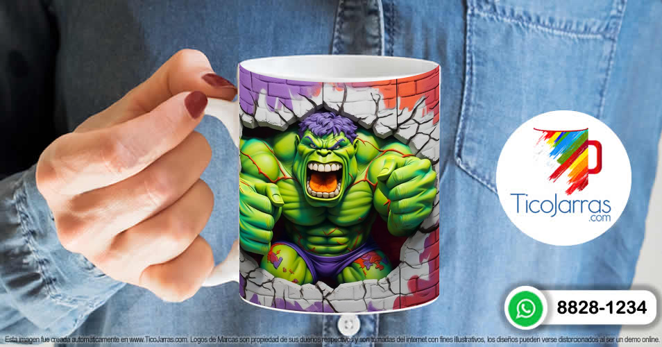 Artículos Personalizados Hulk 3D