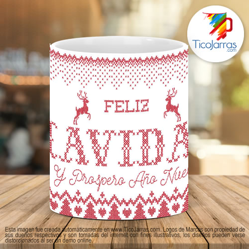 Tazas Personalizadas en Costa Rica Feliz navidad y anño nuevo