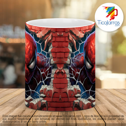 Tazas Personalizadas Spider Man 3D