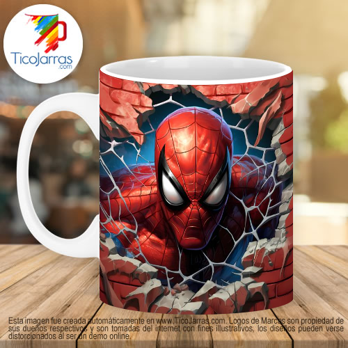 Jarras Personalizadas Spider Man 3D